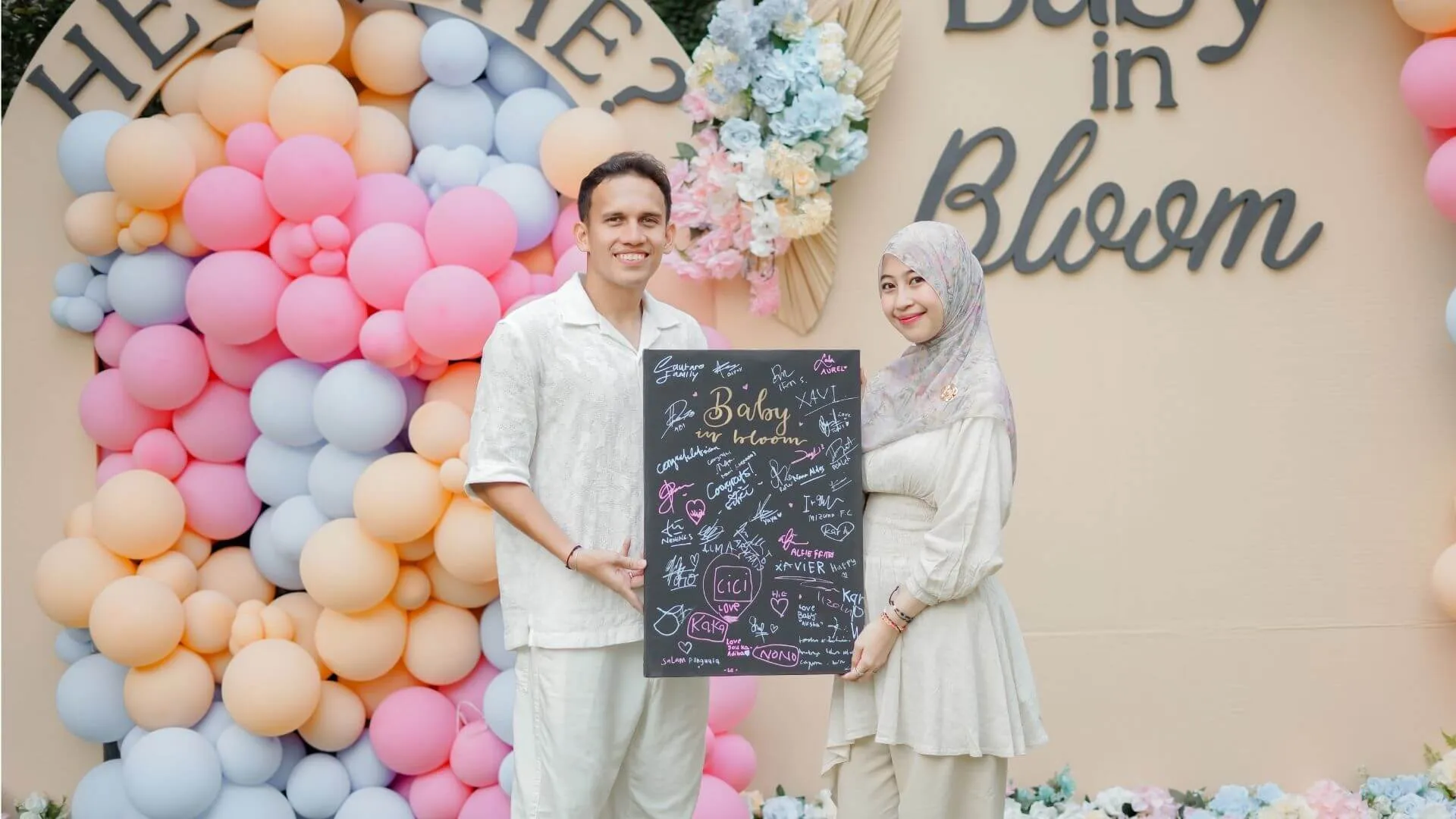 Cuplikan video Gender Reveal Adiba & Egy